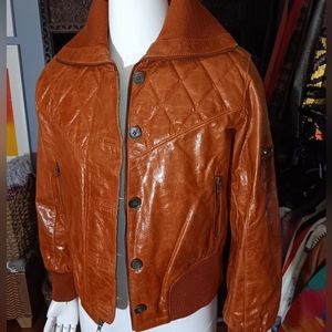 Early 00s American Basic leather jacket